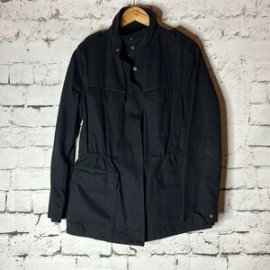Women’s black cotton utility jacket M